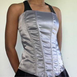 So Steam Punk Grey Corset